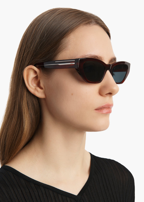 Khaite KHAITE X Oliver Peoples 1961C Bordeaux Bark And Grey