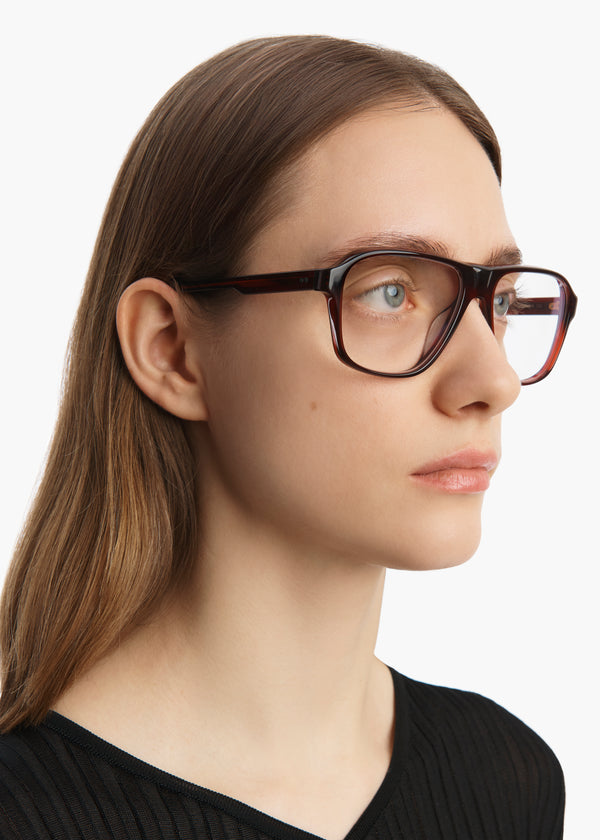 Khaite KHAITE X Oliver Peoples 1978RX Bordeaux Bark