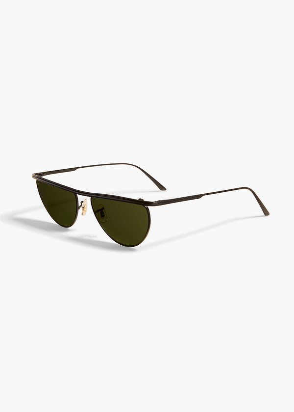Khaite KHAITE X Oliver Peoples 1984C Matte Black And Vibrant Green