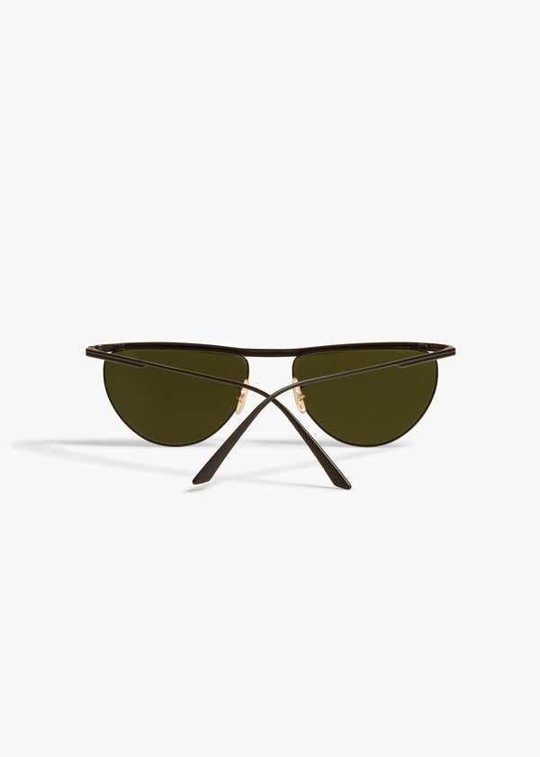 Khaite KHAITE X Oliver Peoples 1984C Matte Black And Vibrant Green