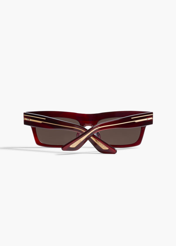 Khaite KHAITE X Oliver Peoples 1985C Bordeaux Bark And Brown