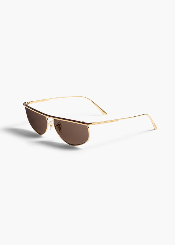 Khaite KHAITE X Oliver Peoples 1986C Gold And Brown