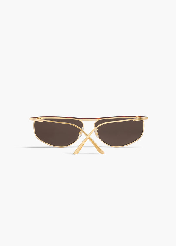 Khaite KHAITE X Oliver Peoples 1986C Gold And Brown