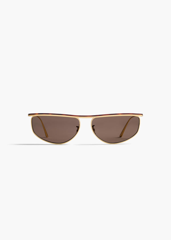 khaite KHAITE x Oliver Peoples 1986C Gold and Brown