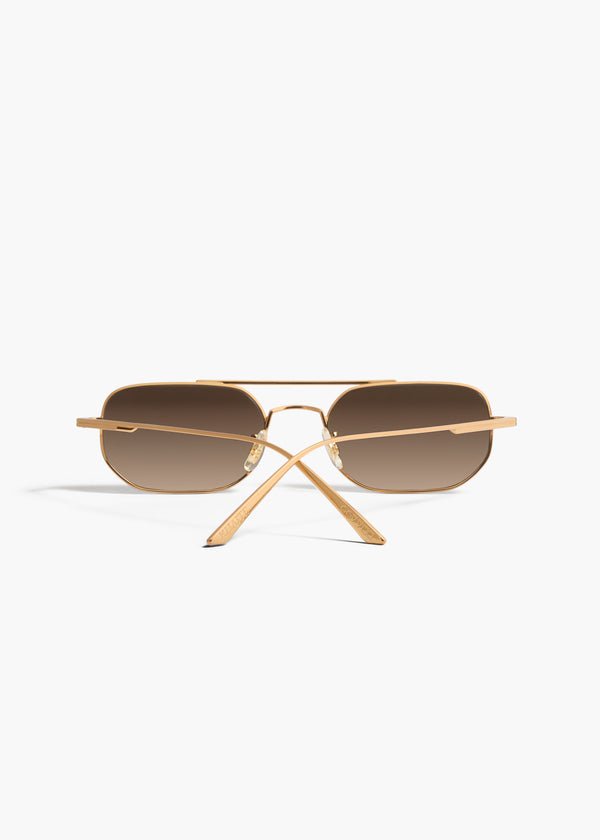 Khaite KHAITE X Oliver Peoples 1989C Gold And Dark Brown