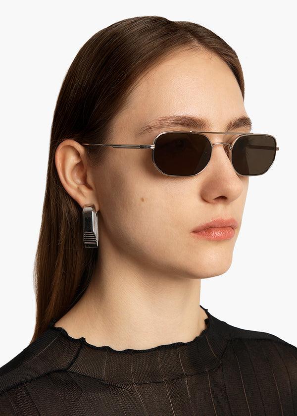 Khaite KHAITE X Oliver Peoples 1989C Silver And Grey