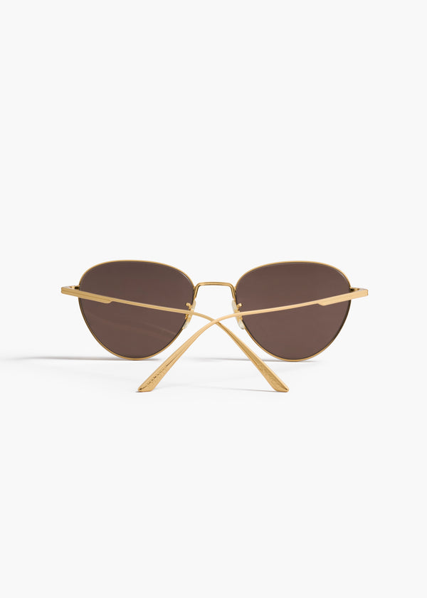 Khaite KHAITE X Oliver Peoples 1991C Gold And Brown