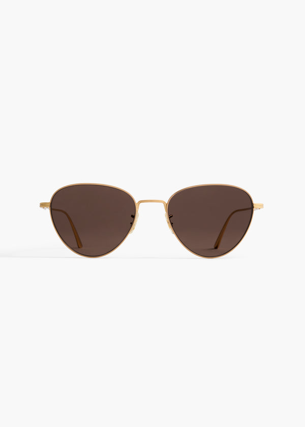 khaite KHAITE x Oliver Peoples 1991C Gold and Brown