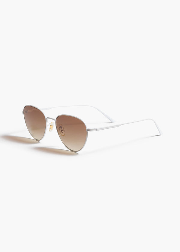 Khaite KHAITE X Oliver Peoples 1991C White And Dark Brown