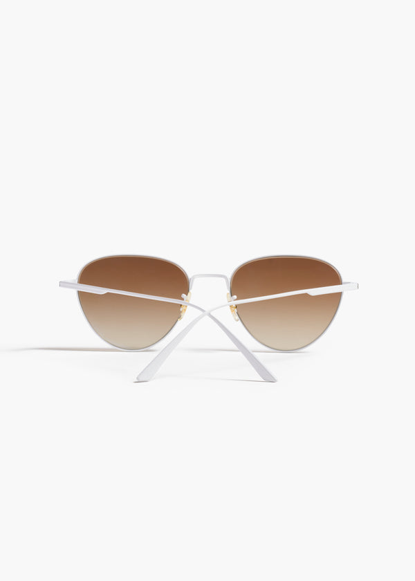 Khaite KHAITE X Oliver Peoples 1991C White And Dark Brown