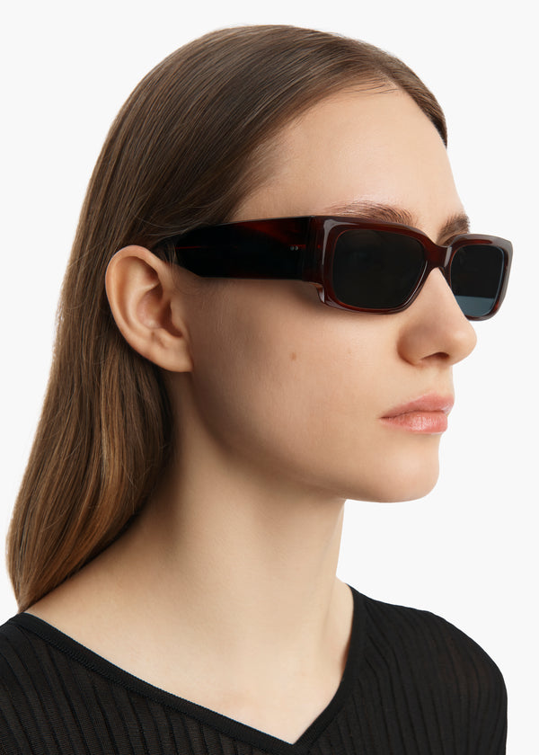 Khaite KHAITE X Oliver Peoples 1995C Bordeaux Bark And Grey