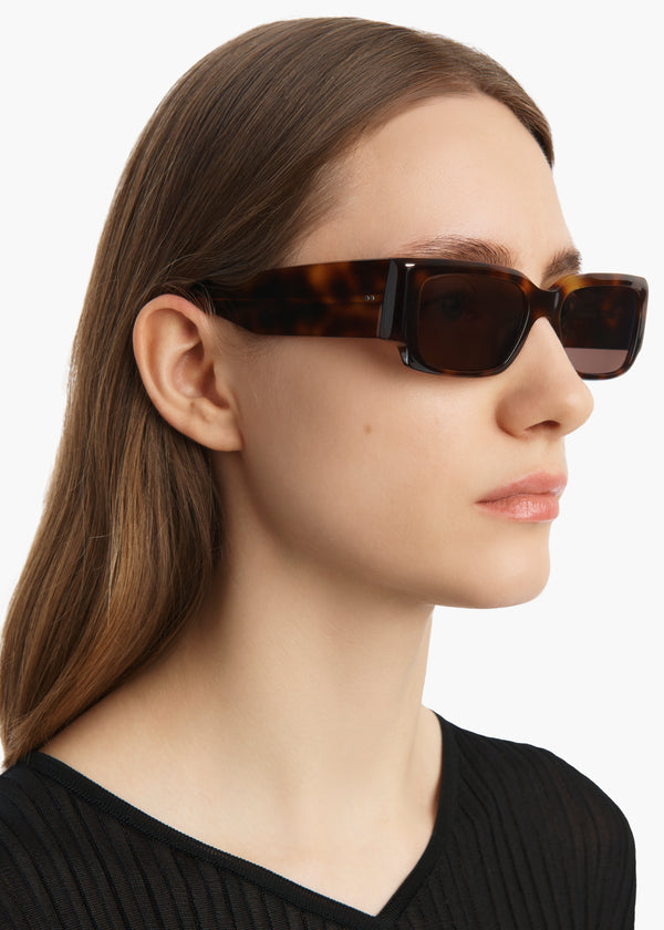 Khaite KHAITE X Oliver Peoples 1995C Dark Mahogany And Brown