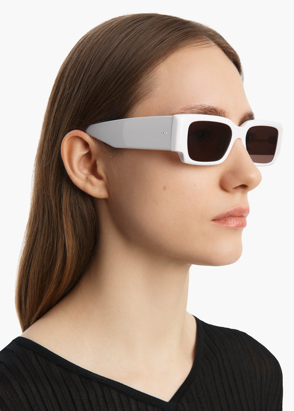 Khaite KHAITE X Oliver Peoples 1995C White And Brown