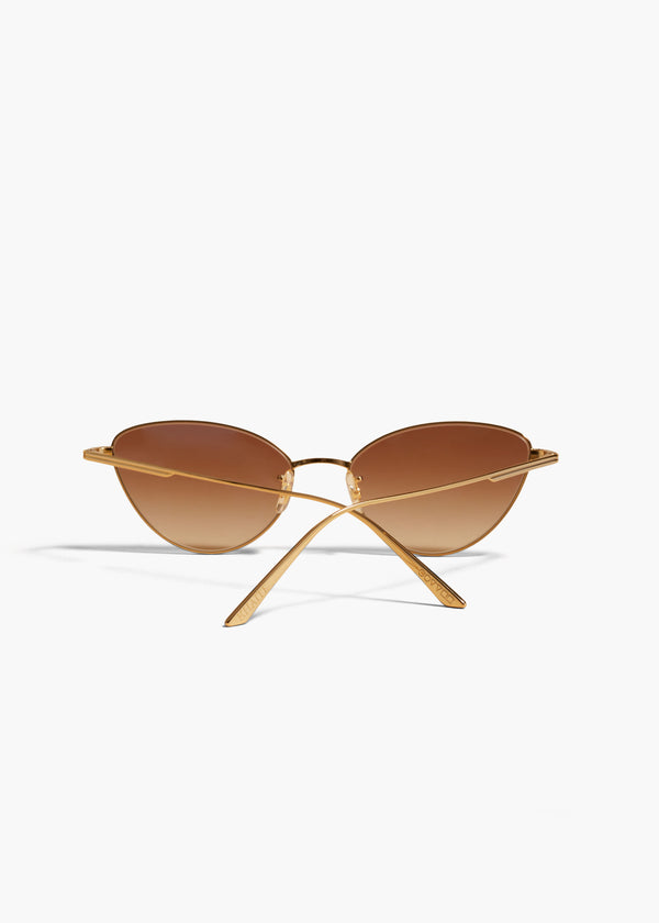 Khaite KHAITE X Oliver Peoples 1998C Gold And Dark Brown
