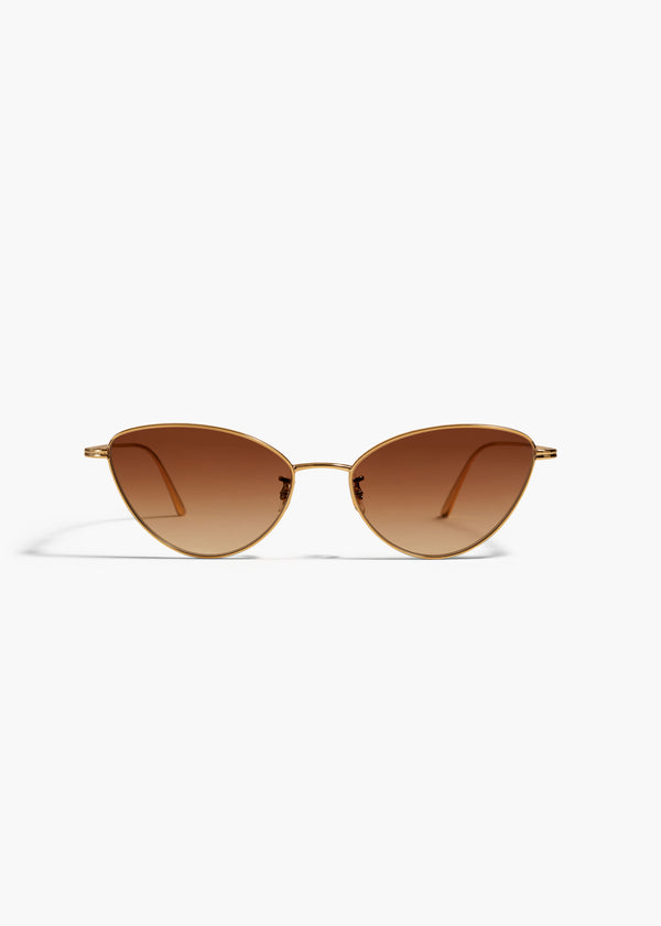khaite KHAITE x Oliver Peoples 1998C Gold and Dark Brown