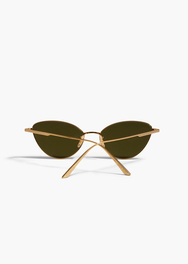 Khaite KHAITE X Oliver Peoples 1998C Gold And Vibrant Green