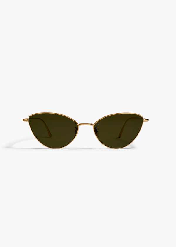 khaite KHAITE x Oliver Peoples 1998C Gold and Vibrant Green