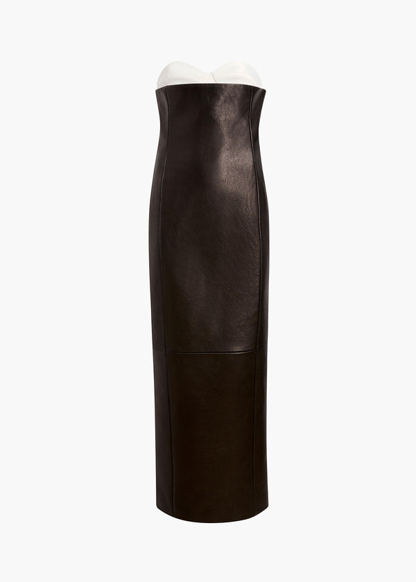 khaite Yael Dress Black Leather
