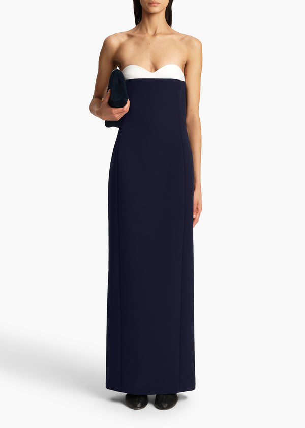 Khaite Yael Dress Dark Navy