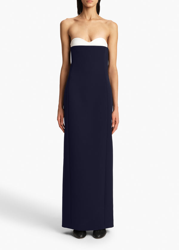 Khaite Yael Dress Dark Navy