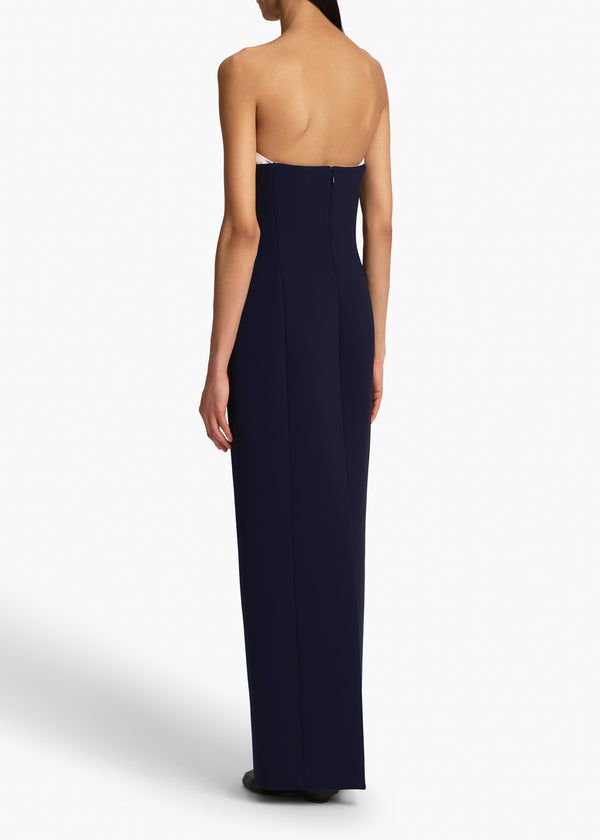 Khaite Yael Dress Dark Navy