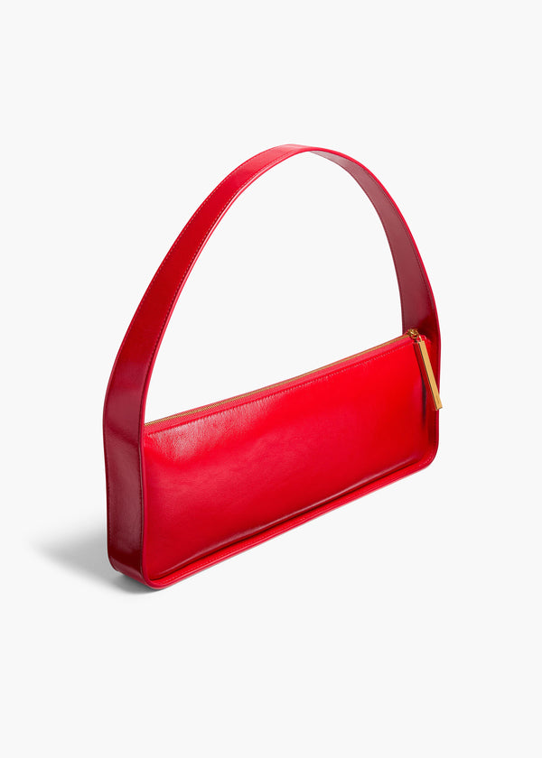 Khaite Lori Baguette Bag Rebel Crackle Patent Leather