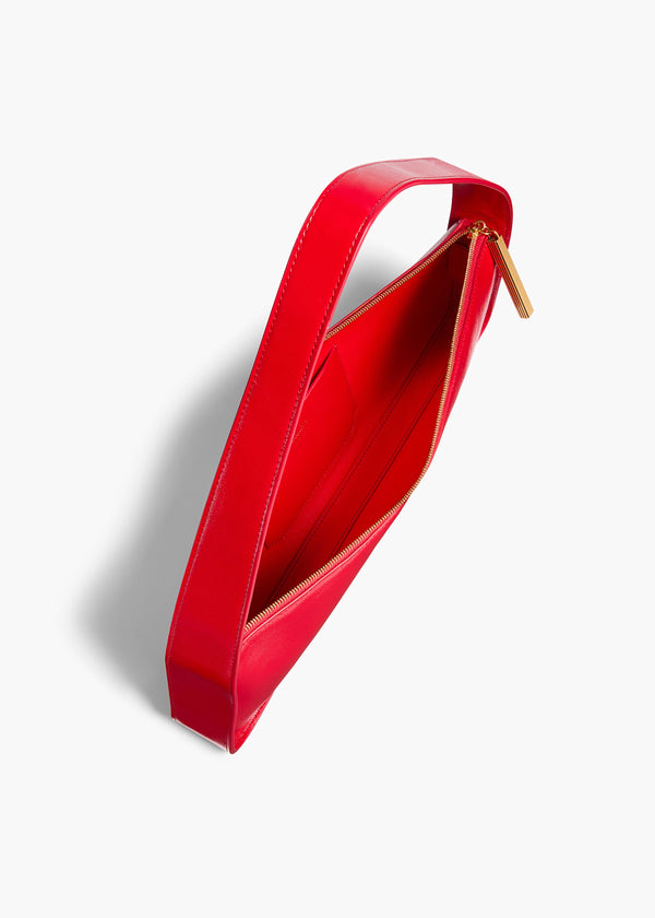 Khaite Lori Baguette Bag Rebel Crackle Patent Leather