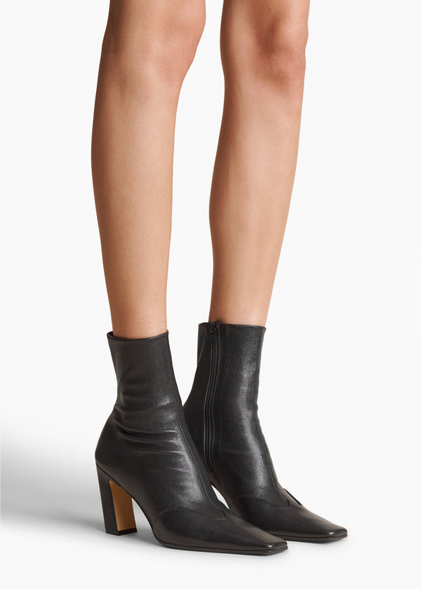 Khaite Nevada Stretch High Boot Black Nappa Leather