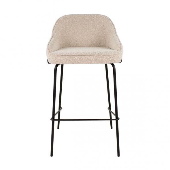 Kick Bar Stool Sepp - Bouclé - Beige