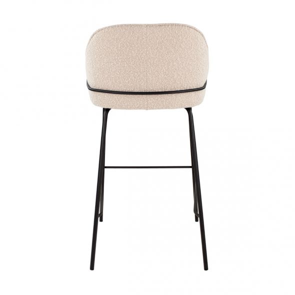 Kick Bar Stool Sepp - Bouclé - Beige