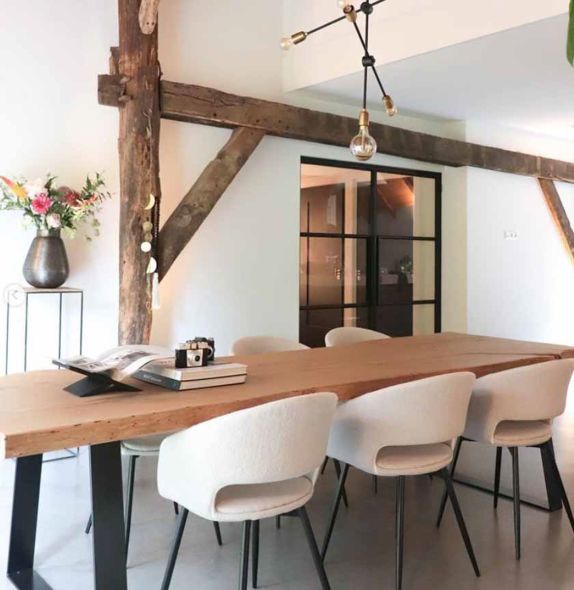 KICK DEAN Dining Chair - White