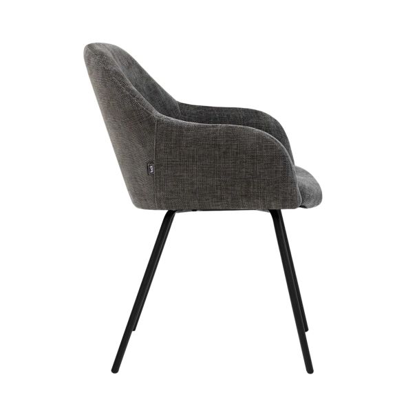 Kick Dining Chair Arda - Dark Grey