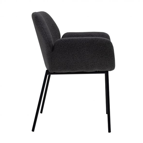 Kick Dining Chair Fitz - Dark Grey