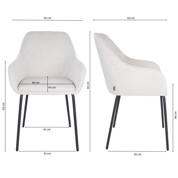 Kick Dining Chair Guus - Champagne