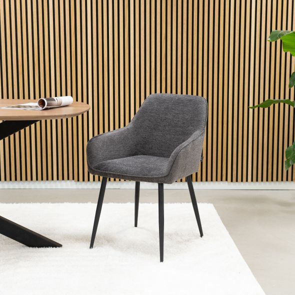 Kick Dining Chair Ivar - Dark Grey
