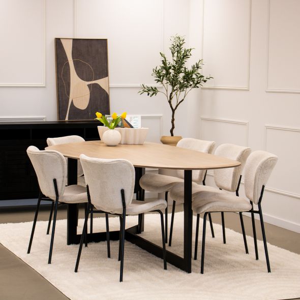 Kick Dining Chair Ize - Crème