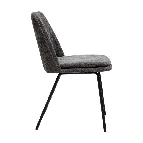 Kick Dining Chair Jet - Dark Grey