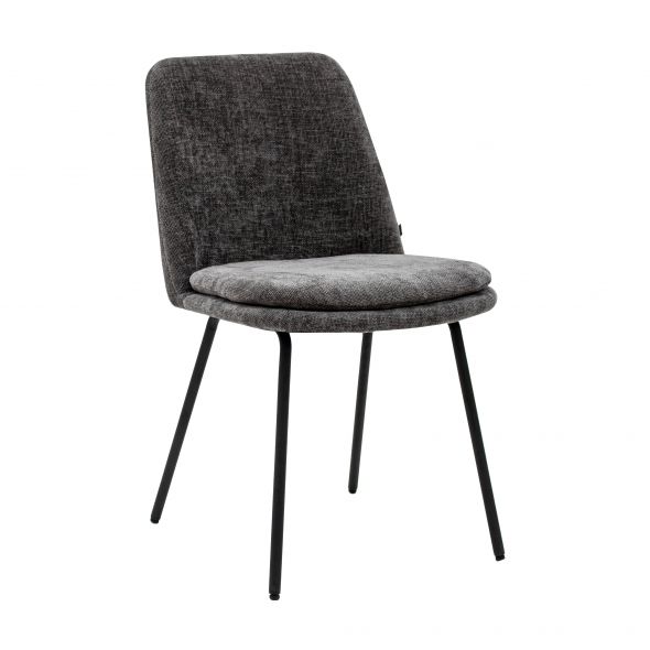 Kick dining chair Jet - Dark Grey