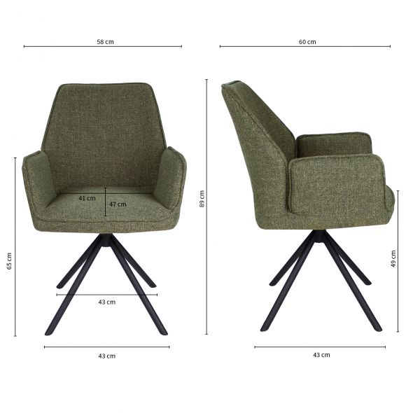 Kick Dining Chair Lex - Green