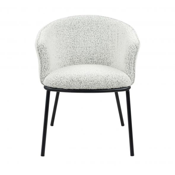 Kick Duke Dining Chair - Black/White - Black/white Melange