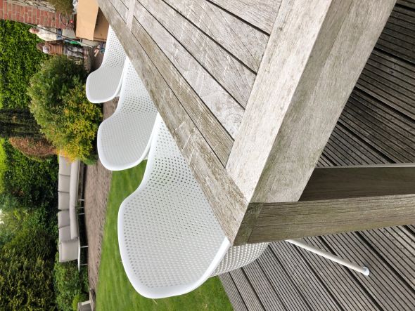 KICK INDY Garden Chair - White Frame - White