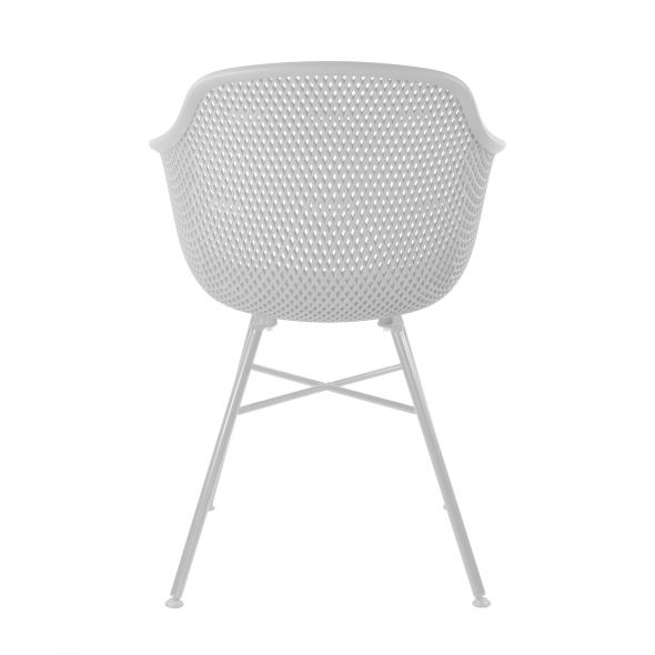 KICK INDY Garden Chair - White Frame - White