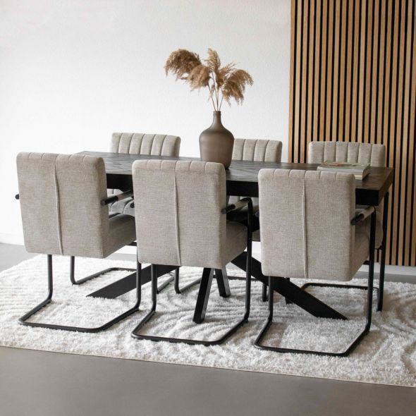 Kick Isa Tubular Frame Chair - Beige