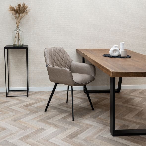 KICK KARL Dining Chair - Grey/Beige