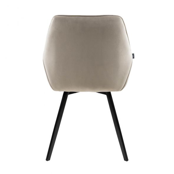 KICK KARL Velvet Dining Chair - Champagne
