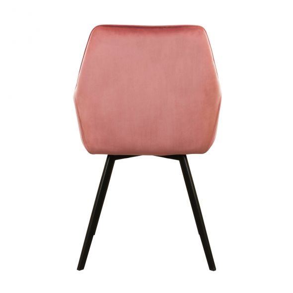 KICK KARL Velvet Dining Chair - Pink