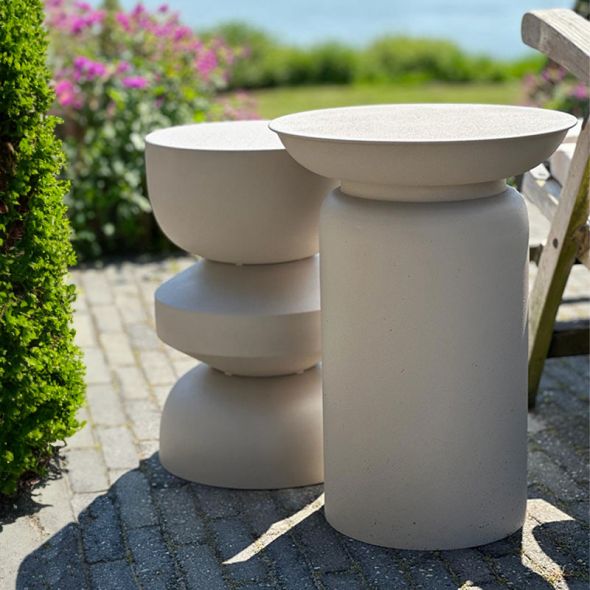 Kick Side Table Riv - Beige