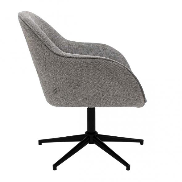 Kick Swivel Armchair Lux - Dark Grey