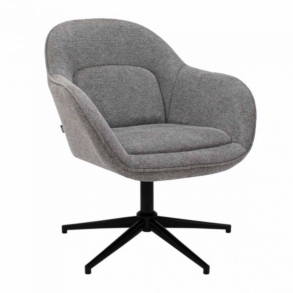 Kick swivel armchair Lux - Dark Grey