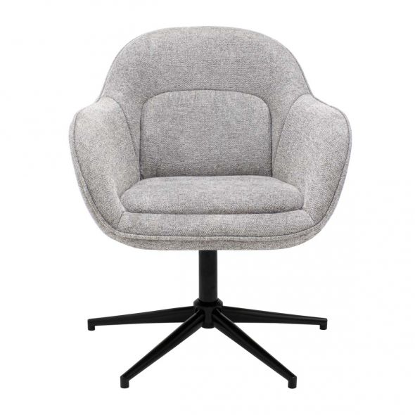 Kick Swivel Armchair Lux - Grey